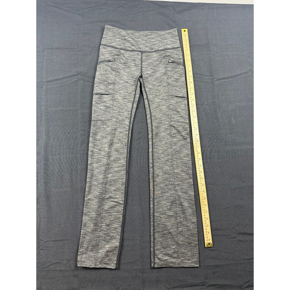 Eddie Bauer Travex Pants Womens XS Grey Space Dye Straight Leg Hiking Cargo XS